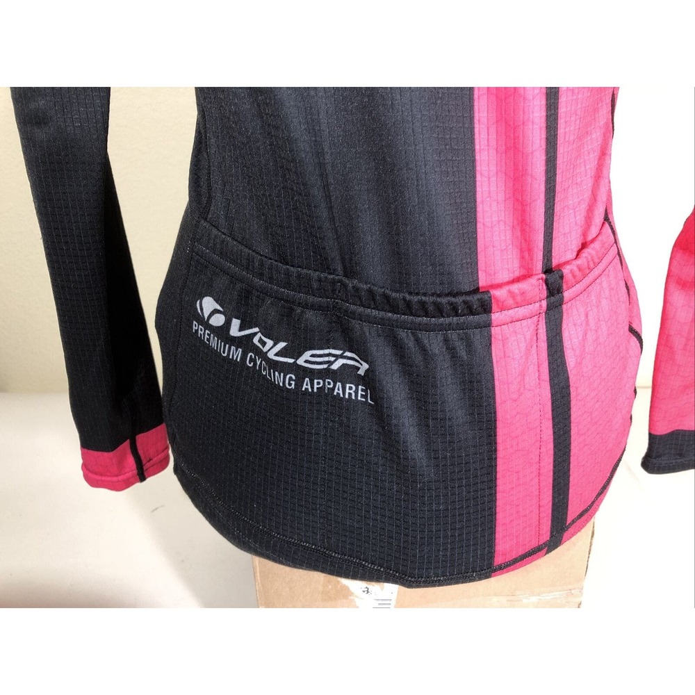 Voler Cycling Jersey Long Sleeve Womens Pro Race Pink Black Sz XS - Picture 4 of 11